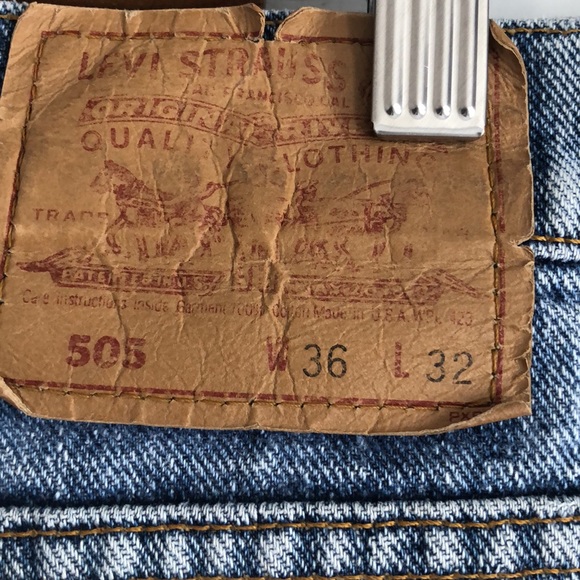 Used mens Levis 505 - Picture 7 of 8